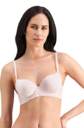 Icy pink Bendon Body Seamfree contour bra with lightweight foam cups and adjustable straps, available in B cup sizes.