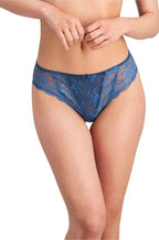 Bendon Sofia Thong underwear in Moroccan Blue, shown in size L, featuring a sleek design and comfortable fit.
