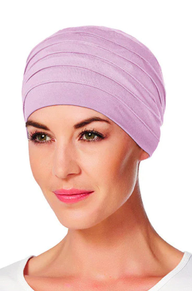 Soft Bamboo Turban for Hair Loss - Pale Pink Chemo Headwear