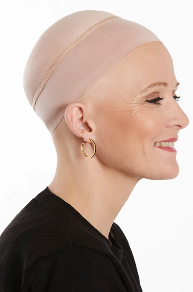 Light tan soft lift hat from CHRISTINE HEADWEAR, perfect for chemo comfort.