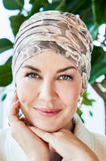 Organic Nature Yoga Turban hat by Christine Headwear, soft, breathable fabric for comfortable yoga practice.