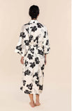Daisy Silky Satin Long Robe (Ivory)