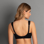 Black Safina wirefree mastectomy bra by ANITA with comfortable support and smooth fabric, designed for post-mastectomy wear.
