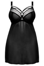 Black Sachi Baby Doll bra by ELOMI, featuring soft cups and delicate lace detailing, designed for comfort and style.