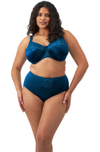 Elomi Cate Full Cup Underwire Bra in Poseidon, Plus Size E-J Cup, featuring adjustable straps and supportive design.