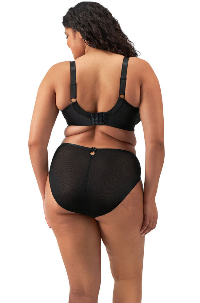 Almond high leg brief by Elomi, available in sizes S-XL, featuring a soft stretch fabric and elegant design.