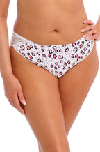 Elomi Rumble Brazilian brief in vibrant red, featuring a soft fabric and a delicate design