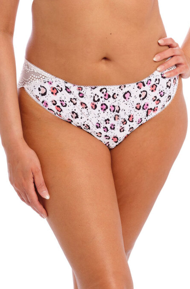 Elomi Rumble Brazilian brief in vibrant red, featuring a soft fabric and a delicate design