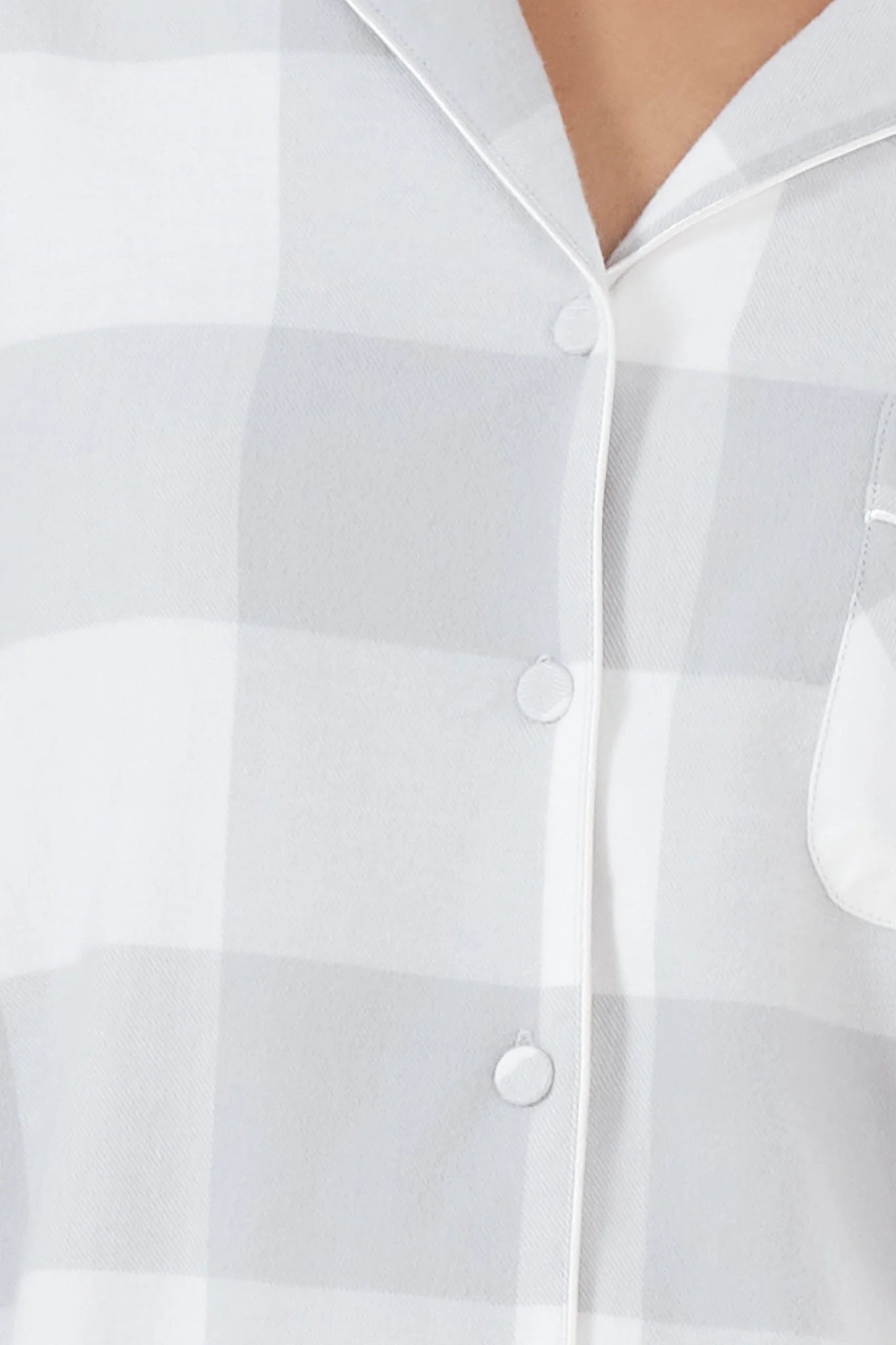 Ginger Lily Emery Buffalo Check cotton pajama set for sleepwear, featuring a cozy, classic plaid design in soft cotton fabric.