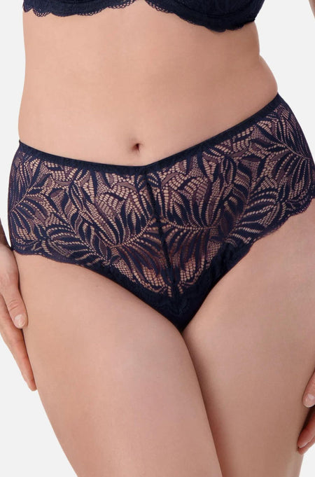 Lacy Minimizer Bra (Beige)