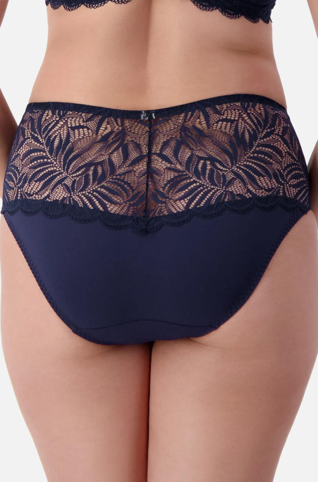 Essential Lace Brief (Navy) Available in size 12 only