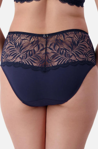 Essential Lace Brief (Navy) Available in size 12 only
