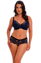 Fantasie Emmaline UW padded plunge bra in midnight with smooth fabric and supportive underwire design.
