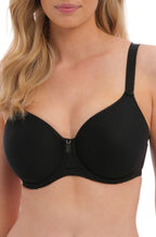 Fantasie black Rebecca Essentia UW T-shirt bra with seamless contouring design and D cup size