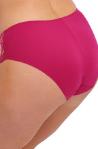 Cerise pink lace brief by Fantasie, featuring stretchy lace fabric and elegant design