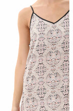 Florence Broadhurst Arabian Birds chemise in almond premium viscose with adjustable straps, size 2XL