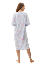 Blue bamboo-cotton short nightie by Givoni, available in sizes L and XXL