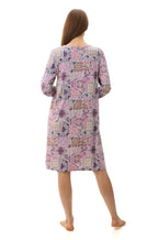 Multi-colored short nightie with bamboo and cotton blend by GIVONI