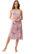 Cinnamon modal short chemise slip by GIVONI, featuring a soft, lightweight fabric and elegant design.