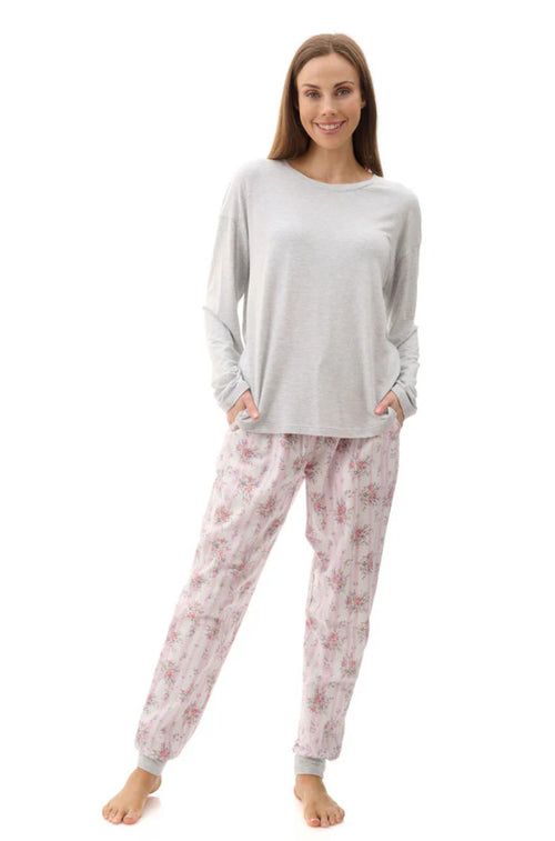 Beth Cotton Ski PJs (Pink)