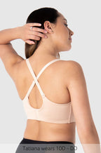Leakproof Wirefree Nursing Bra - Bamboo Lace T-Shirt Bra (Frappe)