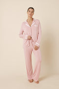 Grace Bamboo sleepwear pajama set by Ginger Lily, featuring soft bamboo fabric, comfortable top and matching pants.