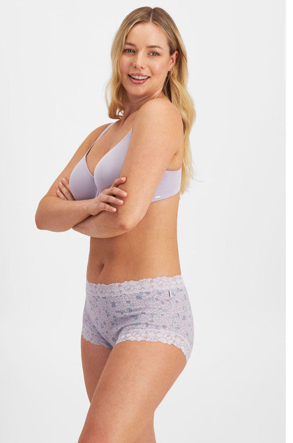 Jockey Cotton 2 Pack Full Briefs in multi-print and navy, comfortable underwear for women, available in size 20.