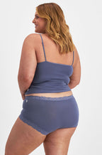 Powell Blue cotton full brief underwear by Jockey in size 10