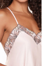 Lingadore Art Shell chemise in lace detail polyester with adjustable straps, available in sizes 2XL, 3XL, and LGE.