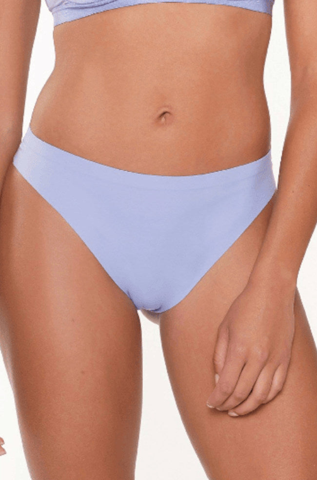 Misty blue seamless G-string underwear by Lingadore in comfortable no-show style