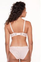 Lingadore Art Briefs Shell underwear with lace detail and semi-sheer back in size S, showcasing delicate lace and smooth fabric.