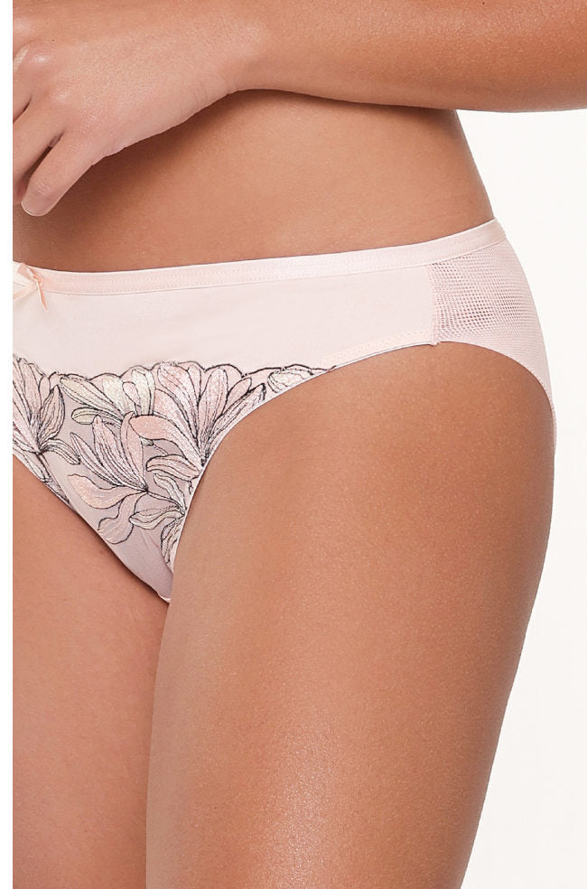 Lingadore Art Briefs Shell in size S featuring lace detail and semi-sheer back, stylish women's underwear from LINGADORE.