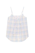 Check pattern summer cami and 3/4 pant sleepwear set in light fabric by Magnolia