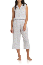 Floral print sleepwear tank and pant set in Magnolia brand, available in sizes L and XL.