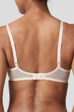 Marie Jo Jane push-up bra in Bois de Rose with embroidered underwire and adjustable straps, available in A cup sizes.
