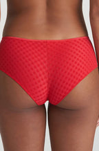 Scarlet red low rise hotpants by Marie Jo, featuring elegant design and soft fabric for comfort.