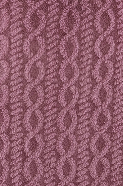 Jacquard Shawl Collar Dressing Gown (Mauve)
