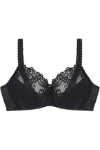 Black coral underwire bra by FAYREFORM featuring supportive underwire and smooth fabric for comfortable fit.