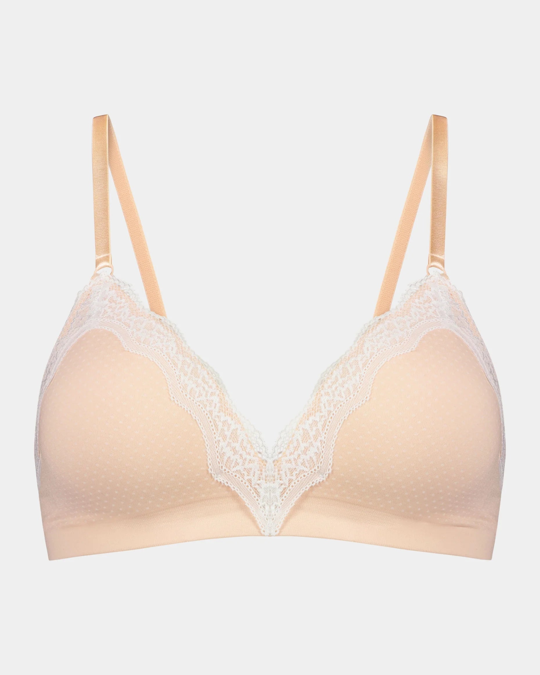 Lovable Nikki Soft Cup Bra - Seamless Lace Wire-Free Spanish Villa