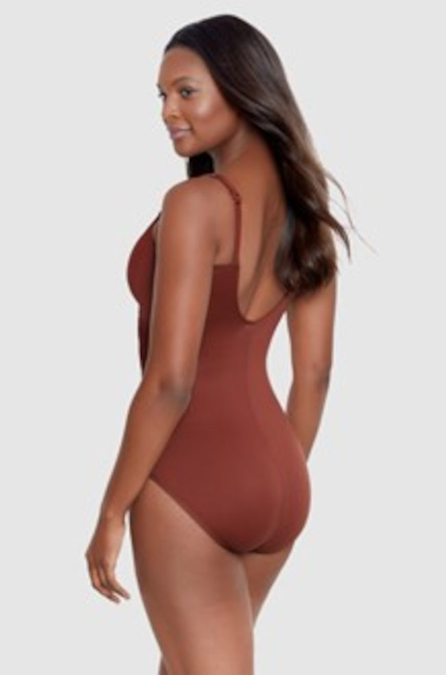 Siren Miraclesuit Swimsuit (Tamarind Brown) Available in 18 only