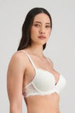 My Fit Lace Plunge Bra (White) Available in 12C only
