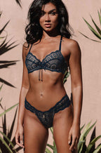 Barefoot in Byron Thong (Ink & Tan) Available in size L only
