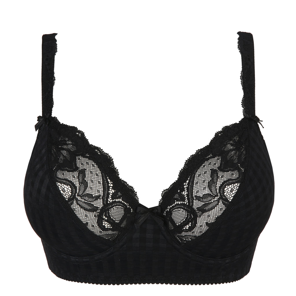 Madison Underwire Longline Bra - Black