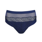 Primadonna Sophora lace briefs in royal blue, delicate undergarment with intricate lace details, showcasing elegant underwear design.