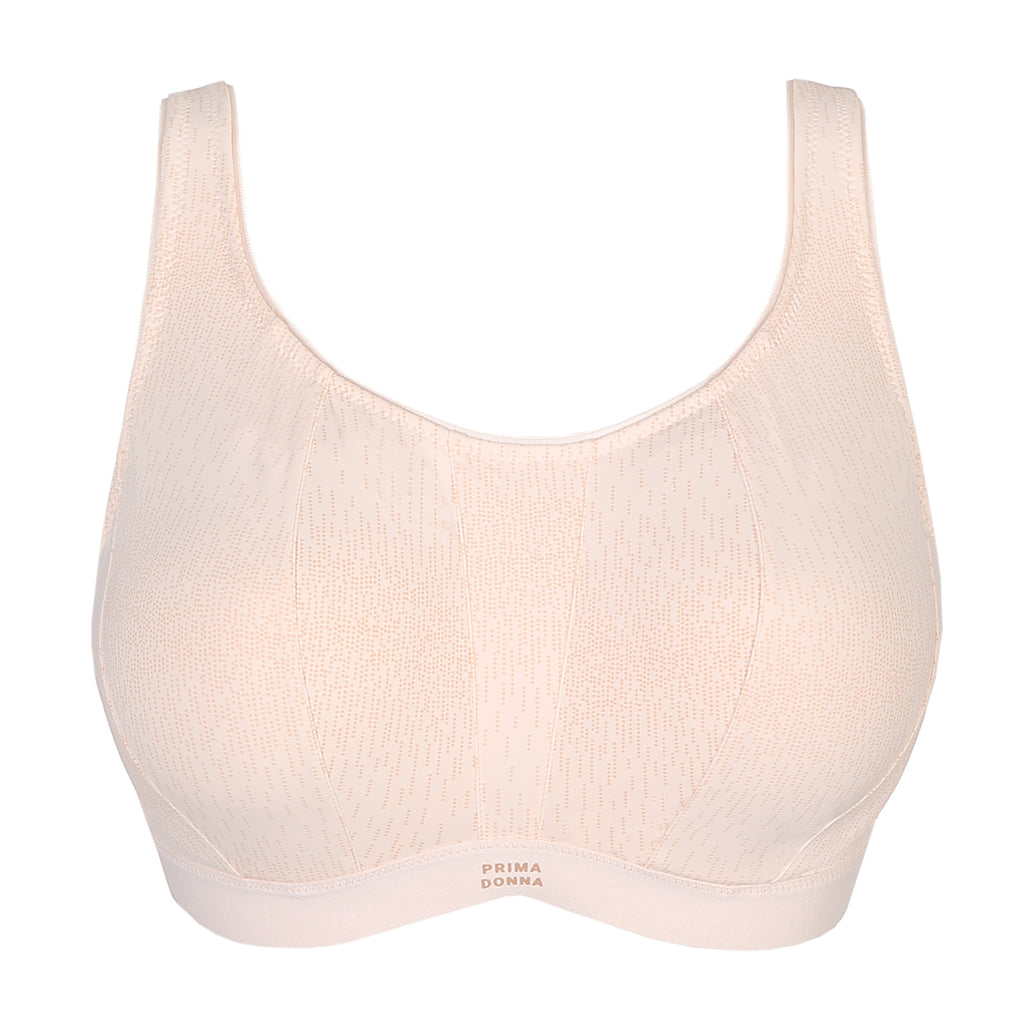 Primadonna The Gym non-padded wired sports bra in black, showcasing supportive design and comfortable fit.