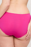 PrimaDonna pink embroidered full briefs from the Devdaha collection in Very Berry color
