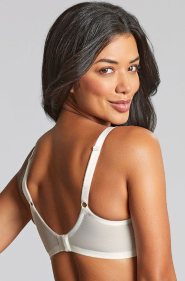 Panache Nina Balcony Bra in English Rose, balconnet style, available in sizes 10, 12, 14, D cup.