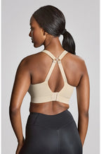 Panache Endurance Wired Sports Bra in Chalk, non-padded, D-cup, featuring adjustable straps and a secure fit