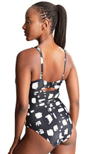 Paloma One Piece Swimsuit (Black & Sand)