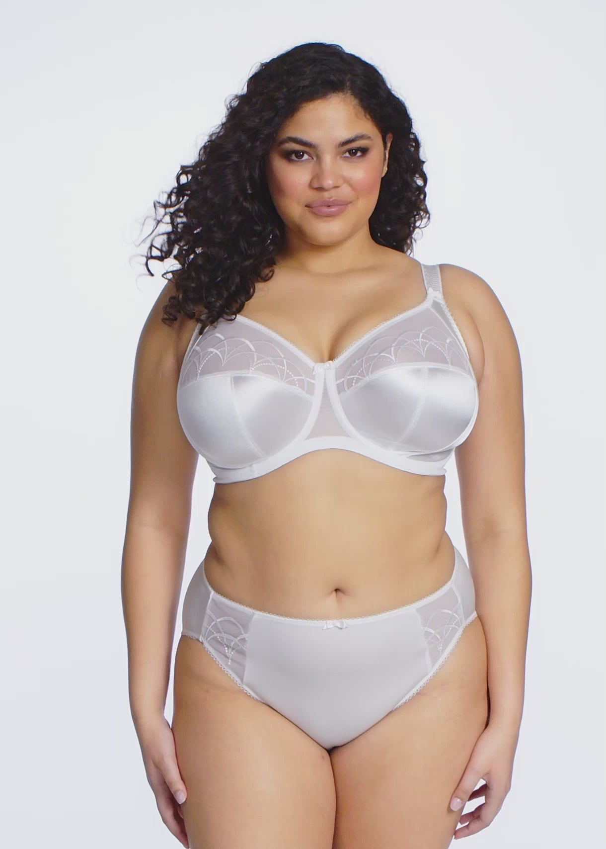 Cate Full Cup Banded Bra - White